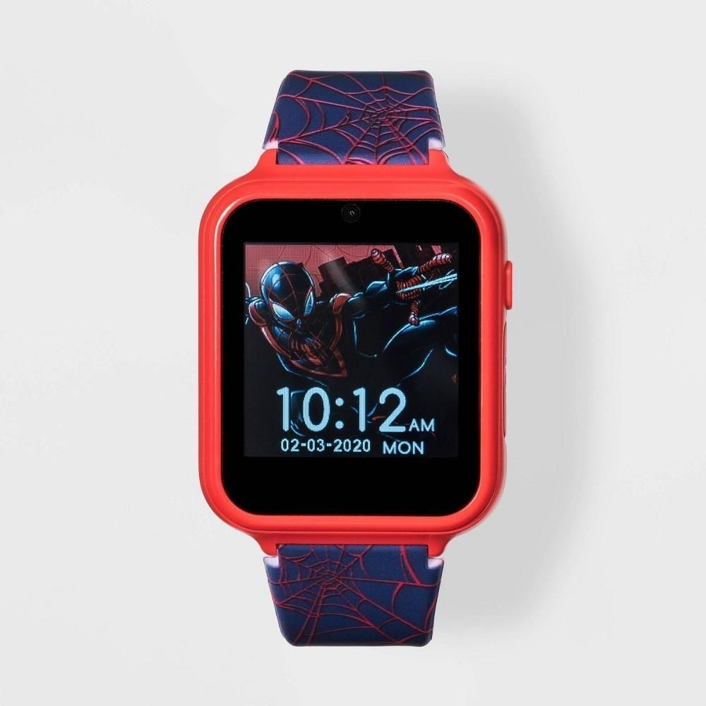 Marvel Spider-Man iTime Kids Smart Watch Blue SPD4705KL Touchscreen Games Camera